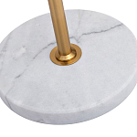 Торшер с мраморным столиком и золотым плафоном Ezio Floor Lamp варинант исполнения - 4 | Loft Concept в Самаре