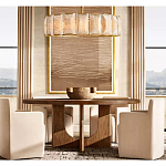 Люстра круглая Д50 см с абажуром из прямоугольных панелей Calling to Shine варинант исполнения - 2 | Loft Concept в Самаре