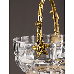 Конфетница с бронзовой ручкой и фарфоровой птичкой на крышке Eden Garden варинант исполнения - 6 | Loft Concept в Самаре