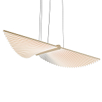 Люстра в виде распахнутых крыльев из тонких металлических планок Flight of Freedom варинант исполнения - 1 | Loft Concept в Самаре