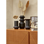 Комод с геометрическим рисунком на ящиках Anders Dark Wood варинант исполнения - 6 | Loft Concept в Самаре