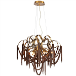 Люстра подвесная с переплетенными металлическими лентами и цепочками Atlantis Chain варинант исполнения - 2 | Loft Concept в Самаре