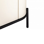 ТВ-тумба белая с чёрной столешницей с 2-мя дверками и ящиком San Marco варинант исполнения - 6 | Loft Concept в Самаре