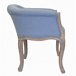 Кресло низкое в стиле прованс Louis French Armchair light blue flax варинант исполнения - 1 | Loft Concept в Самаре