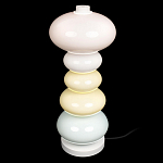 Настольная лампа из стеклянных сфер в пастельных тонах Высота 48 см Pastel Lunaria варинант исполнения - 3 | Loft Concept в Самаре