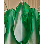 Люстра из стеклянных зеленых лепестков Petalled Illuminator варинант исполнения - 7 | Loft Concept в Самаре