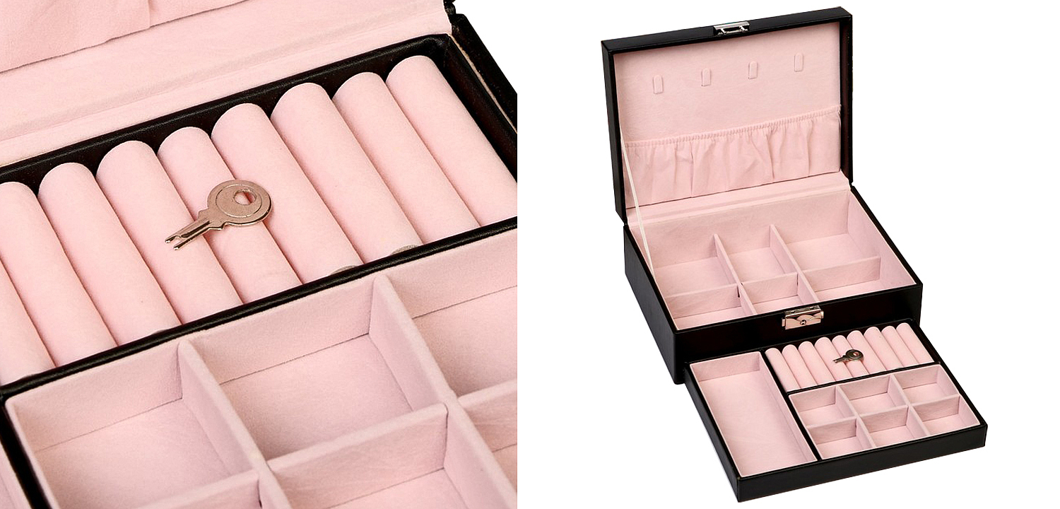 Шкатулка Brangwen Jewerly Organizer Box black Шкатулка Brangwen Jewerly Organizer Box black - Loft-Concept в Самаре