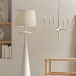 Торшер белый с фигурным каркасом Bleached Element варинант исполнения - 3 | Loft Concept в Самаре