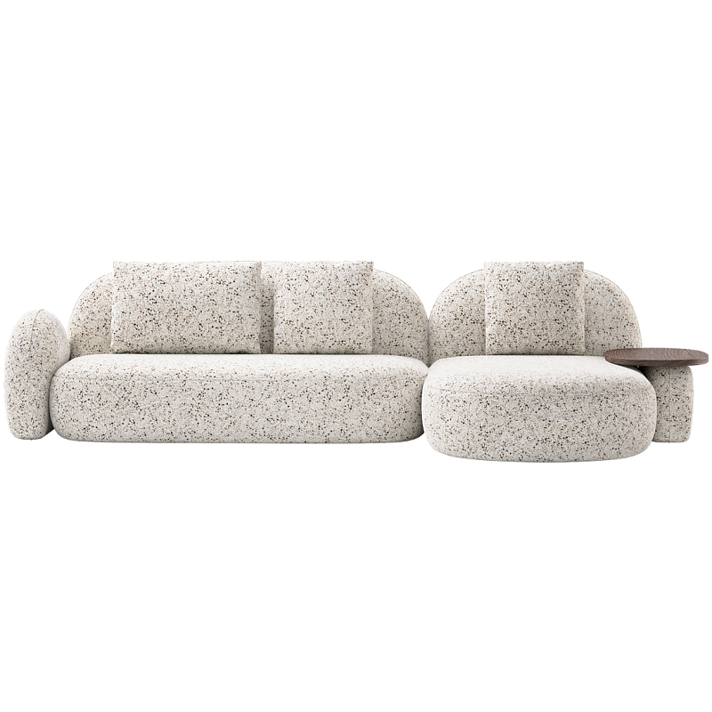 Модульный Диван Orus с кушеткой и столиком Молочный Орех в Самаре | Loft Concept 