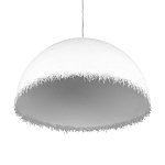 Подвесной светильник в форме купола белого цвета с ажурной бахромой Tactile Line варинант исполнения - 6 | Loft Concept в Самаре