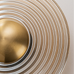 Бра с янтарным стеклянным диском и золотистыми акцентами Savio Glass Disc варинант исполнения - 5 | Loft Concept в Самаре