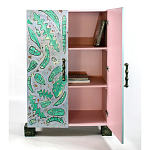 Премиальный Шкаф Defoliation двухстворчатый роспись зеленые листья  варинант исполнения - 3 | Loft Concept в Самаре