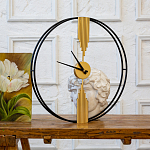 Часы настенные круглые из металла Mirror Tower Clock варинант исполнения - 3 | Loft Concept в Самаре