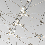 Люстра подвесная с тонкой металлической конструкцией цвета хром Quasar варинант исполнения - 5 | Loft Concept в Самаре