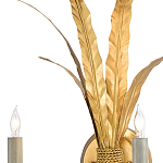 Бра с каркасом в виде пучка золотых перьев Bunch of Feathers варинант исполнения - 1 | Loft Concept в Самаре