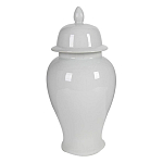 Ваза белая с крышкой однотонная Chinoiserie Ceramics варинант исполнения - 8 | Loft Concept в Самаре