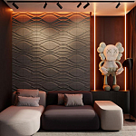 Гипсовая 3D панель с принтографией PM-04 варинант исполнения - 1 | Loft Concept в Самаре