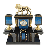 Настольный письменный набор из лазурита с декором в виде льва Golden Lion варинант исполнения - 1 | Loft Concept в Самаре