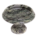 Фруктовница средняя из натурального камня Змеевик Шабровский Natural Stone Fruit Bowls варинант исполнения - 2 | Loft Concept в Самаре