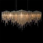 Люстра подвесная с металлическими дугами и длинными цепочками 115 см Atlantis Chain варинант исполнения - 16 | Loft Concept в Самаре