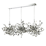 Люстра подвесная из трех частей с металлическими круглыми элементами Terzani Argent варинант исполнения - 6 | Loft Concept в Самаре