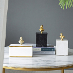 Мраморная шкатулка с бюстом из металла KELLY WEARSTLER варинант исполнения - 9 | Loft Concept в Самаре