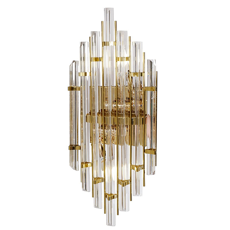 Бра стеклянное с золотым каркасом Luxxu Modern Золотой Прозрачный Бра стеклянное с золотым каркасом Luxxu Modern Золотой Прозрачный в Самаре | Loft Concept