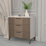 Комод коричневый с 3-мя ящиками на 4-х ножках Harper Line варинант исполнения - 2 | Loft Concept в Самаре