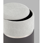 Пуф Mauldine с ящиком серо-черный с экокожей варинант исполнения - 2 | Loft Concept в Самаре