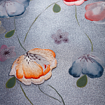 Обои ручная роспись Falling Flowers Standard colourway on Flash metallic silk варинант исполнения - 2 | Loft Concept в Самаре
