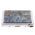 Портсигар на 10 сигарет с газовой зажигалкой из натурального камня Кианит Stone Cigarettes Cases варинант исполнения - 1 | Loft Concept в Самаре