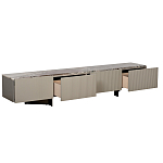 Тумба под телевизор серая с мраморной столешницей Uniqueness Marble варинант исполнения - 2 | Loft Concept в Самаре