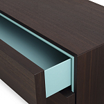 Дизайнерский комод коричневый с 2-мя ящиками и дверцами Pandora варинант исполнения - 2 | Loft Concept в Самаре