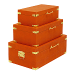 Комплект оранжевых чемоданов Golden Twigs варинант исполнения - 2 | Loft Concept в Самаре