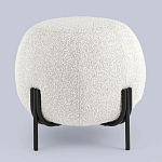 Пуф в ткани букле молочного цвета Pikelet варинант исполнения - 2 | Loft Concept в Самаре