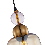 Подвесной светильник со стеклянным плафоном янтарного цвета Prestige варинант исполнения - 3 | Loft Concept в Самаре