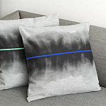 Чехол на подушку хлопковый Blake Boundaries Blue варинант исполнения - 4 | Loft Concept в Самаре