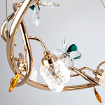 Люстра с хрустальными плафонами и декором Alvere Crystal Chandelier варинант исполнения - 3 | Loft Concept в Самаре