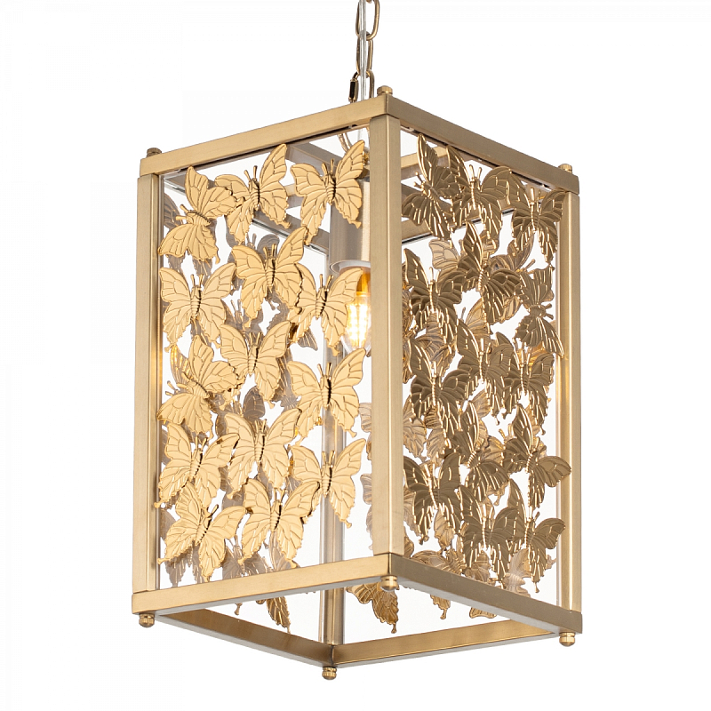 Tommy Mitchell Butterfly Pendant Light Латунь Прозрачное Стекло в Самаре | Loft Concept 