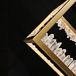 Настольная лампа прямоугольная с декоративными элементами в виде кристаллов Smooth Shine варинант исполнения - 4 | Loft Concept в Самаре