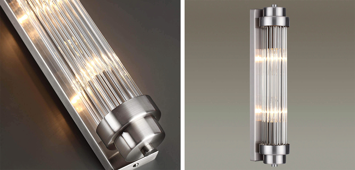 Бра Dirck Glass TUBE Sconce Nickel Бра Dirck Glass TUBE Sconce Nickel - Loft-Concept в Самаре
