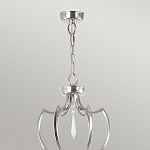 Люстра цвета никель с 6-ю лампами и стеклянными подвесками Elstead Lighting варинант исполнения - 4 | Loft Concept в Самаре