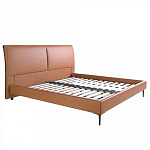 Кровать двуспальная коричневая из экокожи Modern Look варинант исполнения - 2 | Loft Concept в Самаре