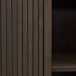 Буфет тёмно-коричневого цвета из ясеневого шпона с 2-мя раздвижными дверями Toinette варинант исполнения - 3 | Loft Concept в Самаре