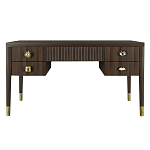 Письменный стол с 4-мя ящиками Elsa Dreams Walnut варинант исполнения - 6 | Loft Concept в Самаре