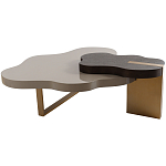 Кофейный стол со столешницей волнистой формы Gale Curved Coffee Table варинант исполнения - 3 | Loft Concept в Самаре