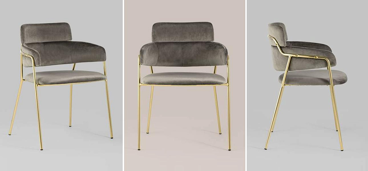 Polina chair Коричневый велюр Polina chair Коричневый велюр - Loft-Concept в Самаре