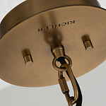 Подвесной светильник с узким цилиндрическим абажуром из черных вертикальных реек Kichler варинант исполнения - 4 | Loft Concept в Самаре