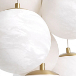 Люстра подвесная круглая с сферическими плафонами из натурального камня Glowing Spheres варинант исполнения - 4 | Loft Concept в Самаре