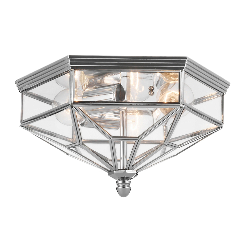 Потолочный светильник Zeil E27X3 Хром Бронза Прозрачный в Самаре | Loft Concept 